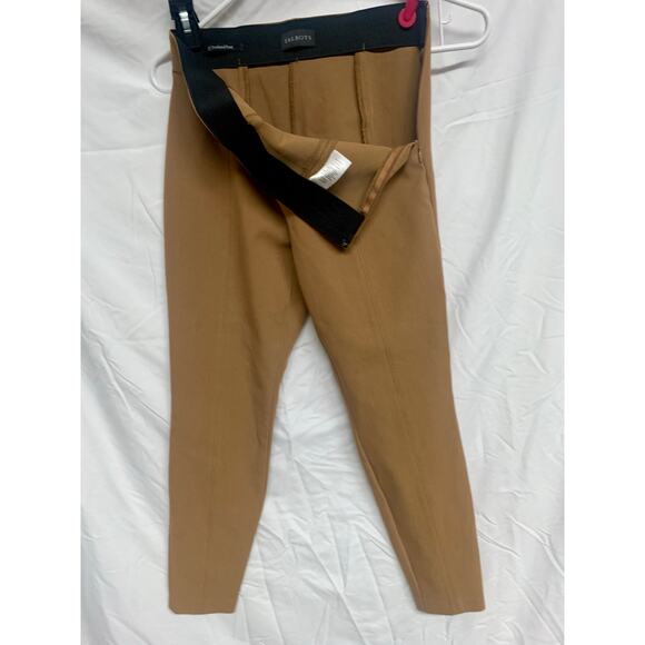 Talbots Portland Pant 2P Camel Brown Stretch Ankle Pull-On Work Pants - Picture 3 of 6